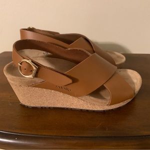 Papillio Samira Ring-buckle size 40 (women’s 9-9.5) ginger brown